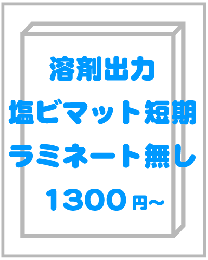 塩ビマット短期出力(ラミネート無し)